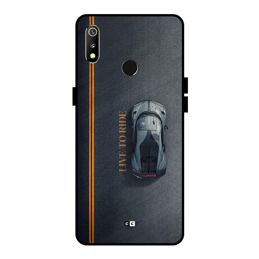 Live To Ride Metal Back Case for Realme 3i