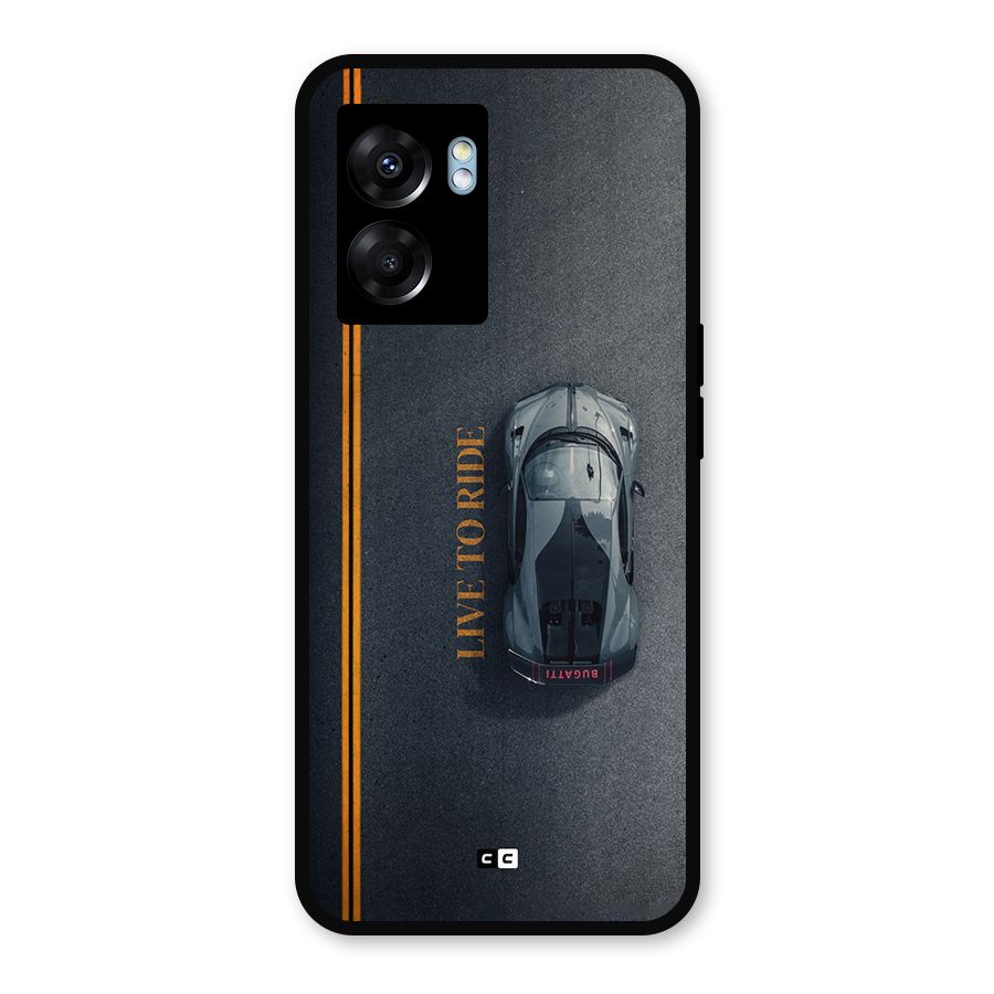 Live To Ride Metal Back Case for Realme Narzo 50 5G