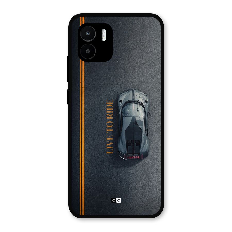 Live To Ride Metal Back Case for Redmi A1
