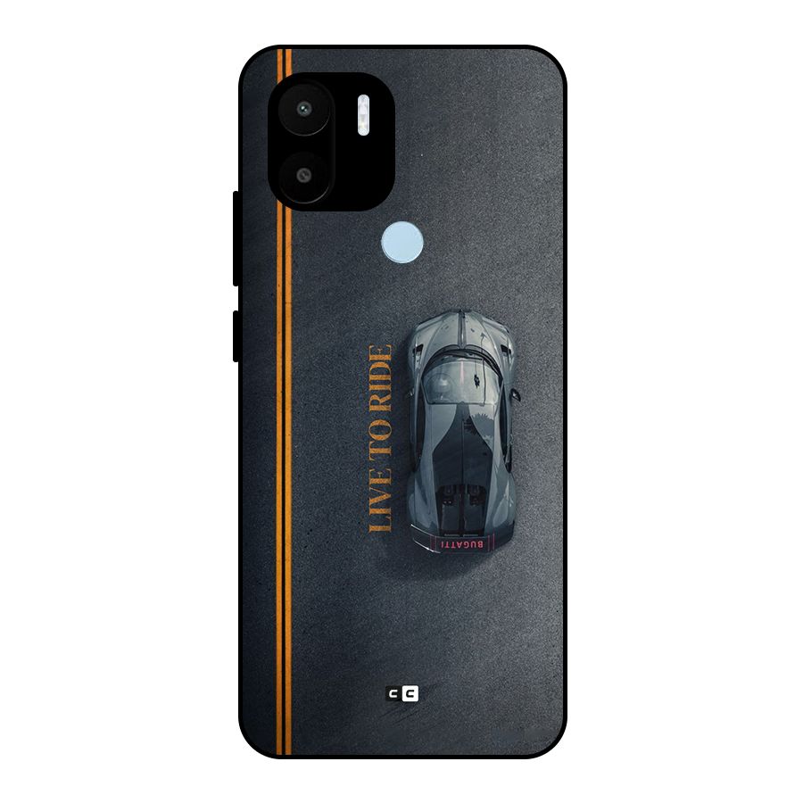Live To Ride Metal Back Case for Redmi A2 Plus