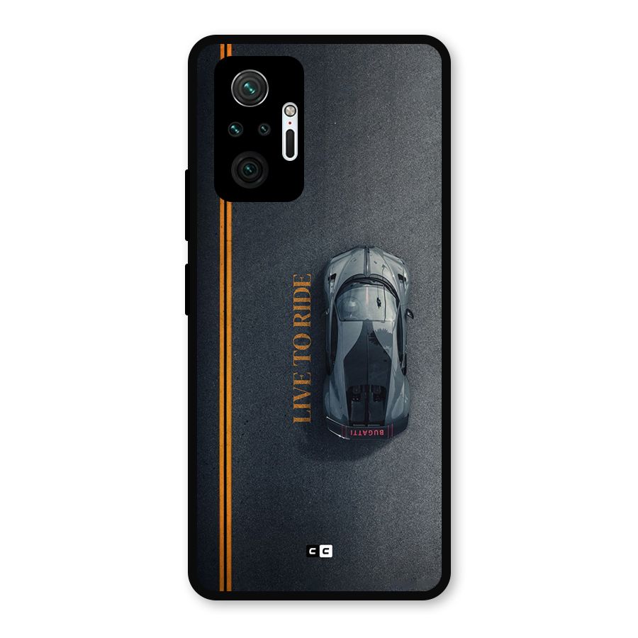 Live To Ride Metal Back Case for Redmi Note 10 Pro Max