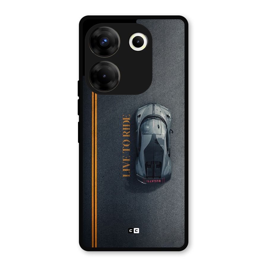 Live To Ride Metal Back Case for Tecno Camon 20 Pro