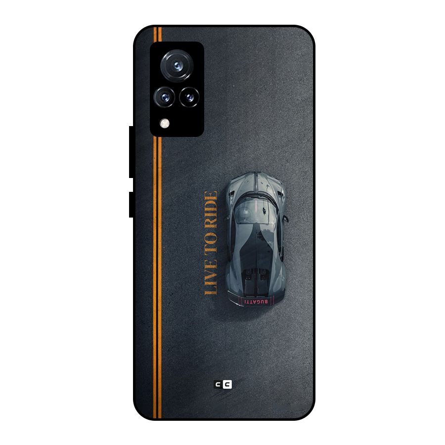 Live To Ride Metal Back Case for Vivo V21 5G