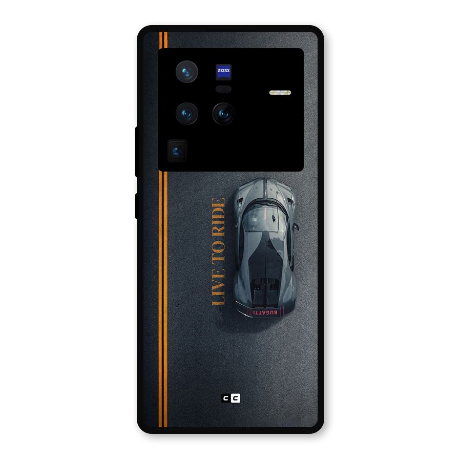 Live To Ride Metal Back Case for Vivo X80 Pro