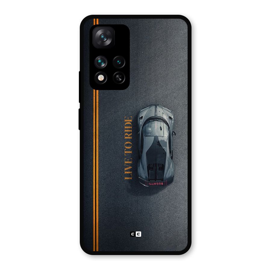Live To Ride Metal Back Case for Xiaomi 11i Hypercharge 5G