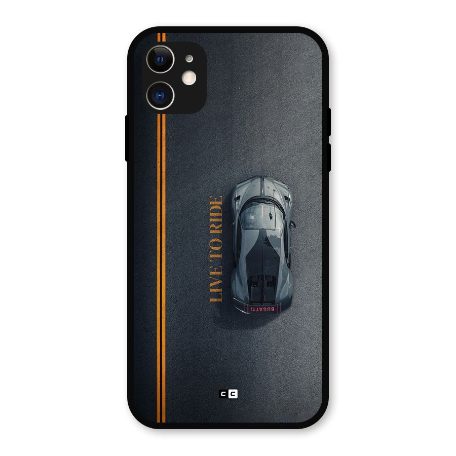 Live To Ride Metal Back Case for iPhone 11