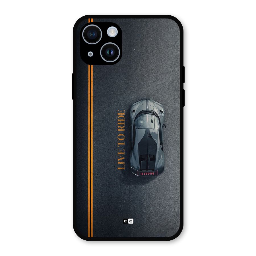 Live To Ride Metal Back Case for iPhone 14