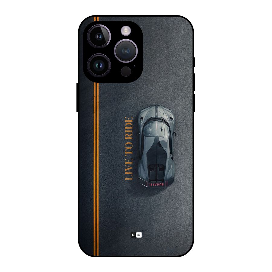 Live To Ride Metal Back Case for iPhone 14 Pro Max