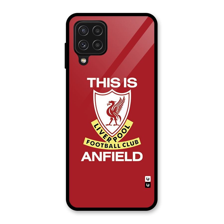 LiverPool Anfield Glass Back Case for Galaxy A22 4G