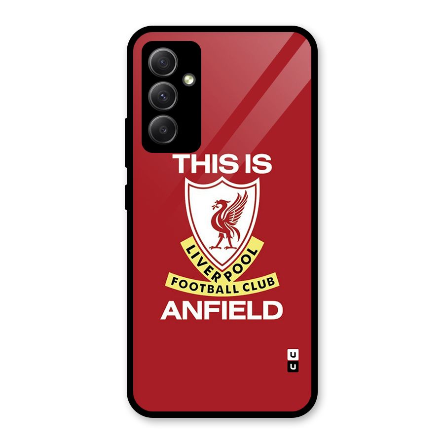 LiverPool Anfield Glass Back Case for Galaxy A34