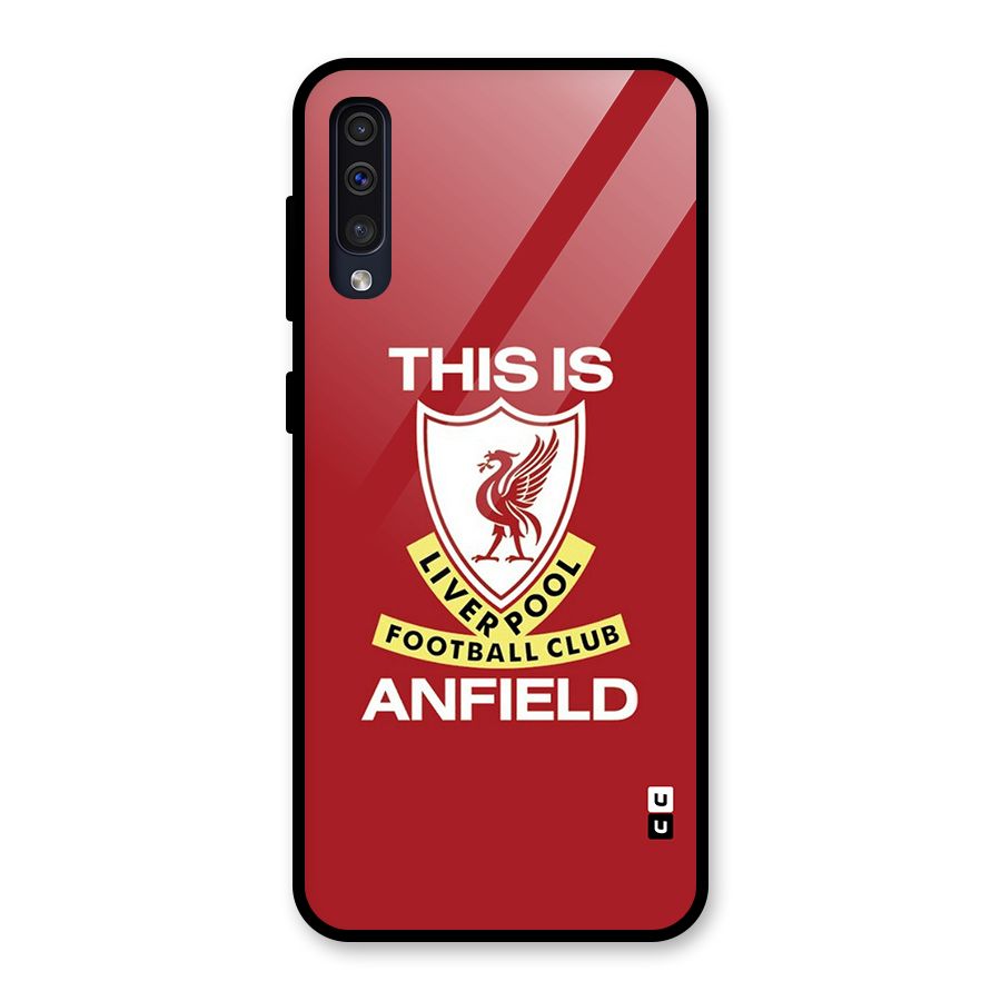LiverPool Anfield Glass Back Case for Galaxy A50s