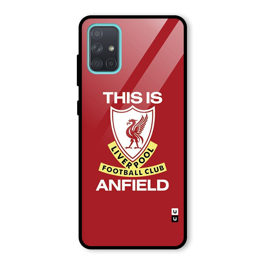 LiverPool Anfield Glass Back Case for Galaxy A71