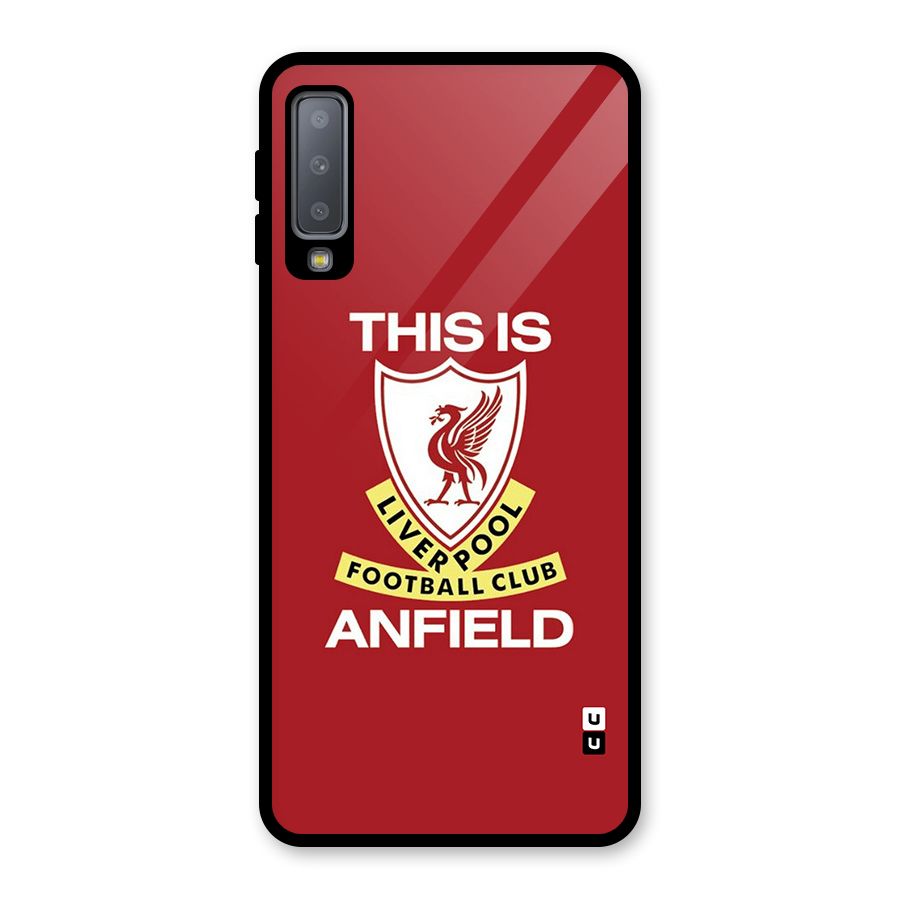 LiverPool Anfield Glass Back Case for Galaxy A7 (2018)