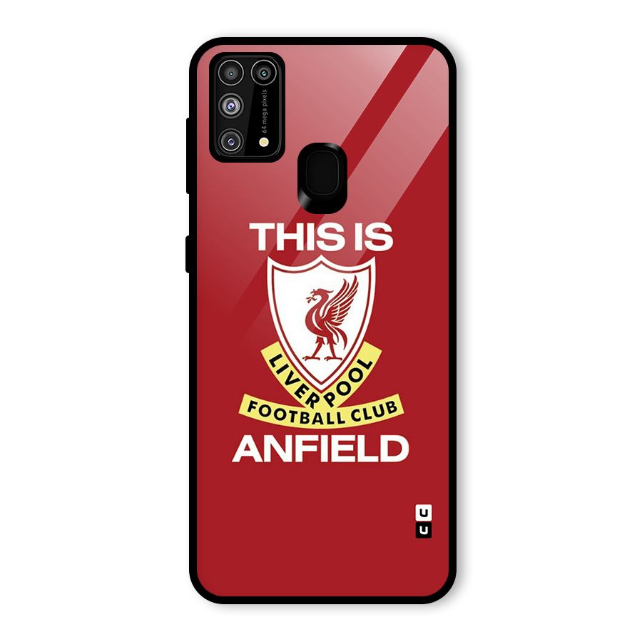 LiverPool Anfield Glass Back Case for Galaxy F41