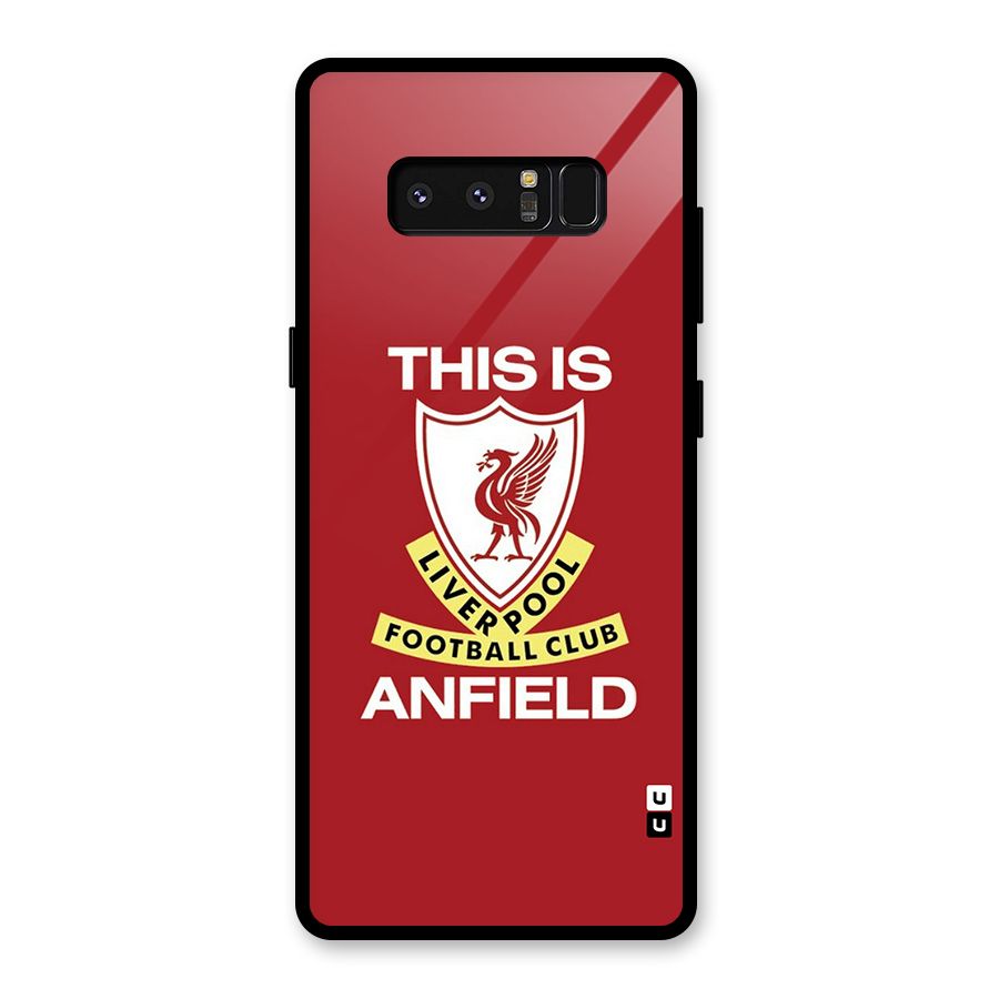 LiverPool Anfield Glass Back Case for Galaxy Note 8