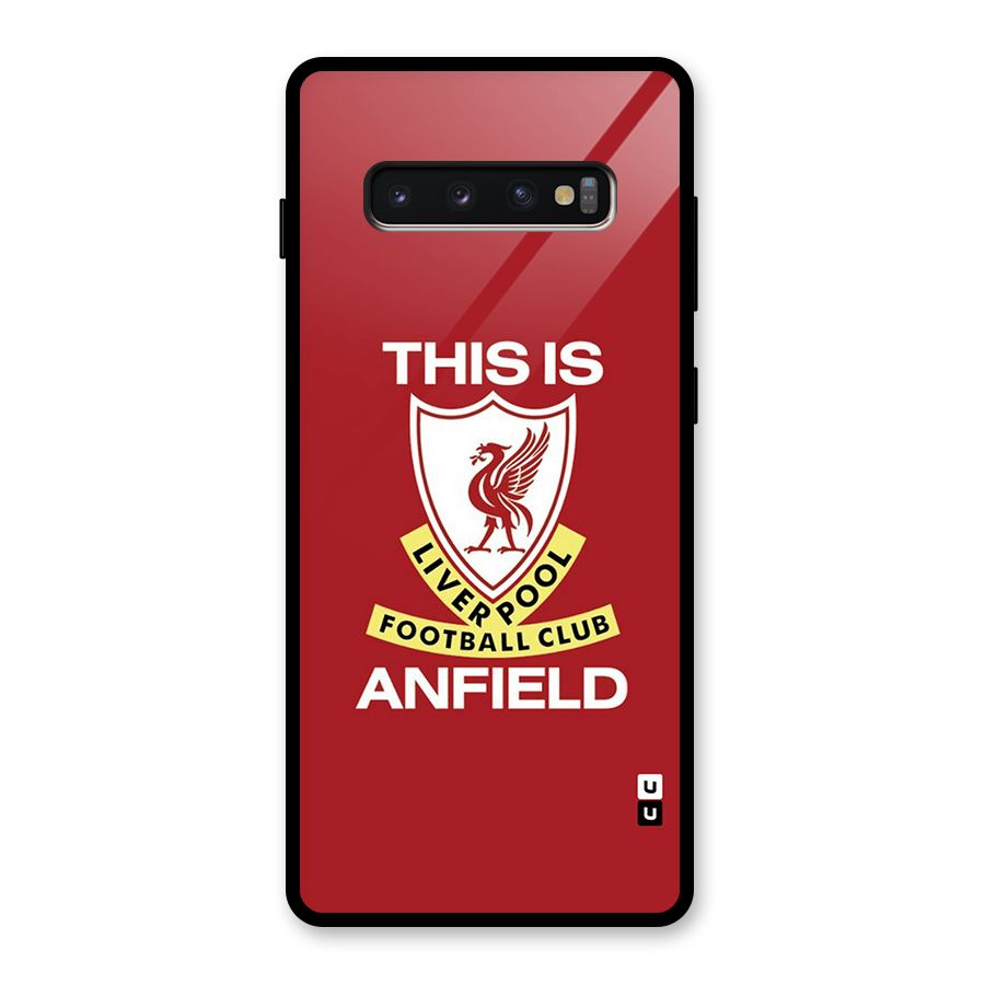 LiverPool Anfield Glass Back Case for Galaxy S10 Plus