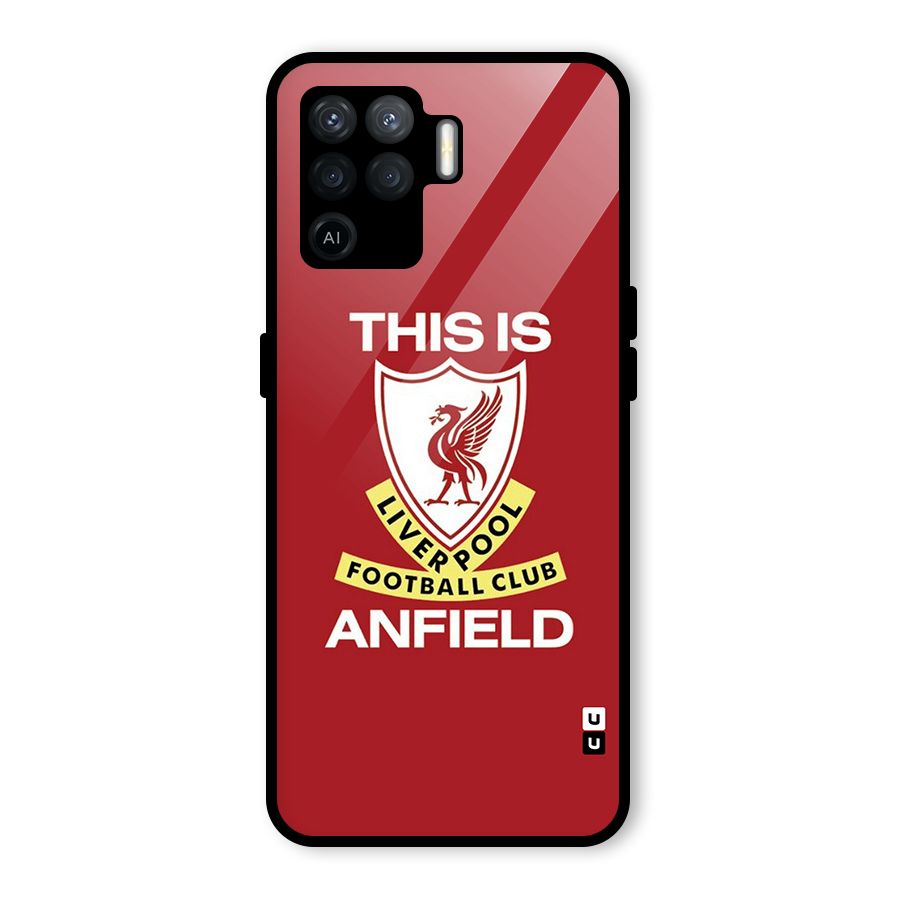 LiverPool Anfield Glass Back Case for Oppo F19 Pro