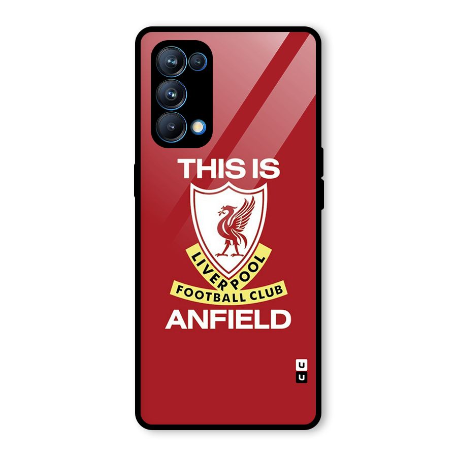 LiverPool Anfield Glass Back Case for Oppo Reno5 Pro 5G