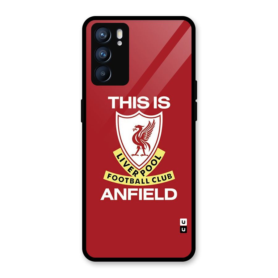 LiverPool Anfield Glass Back Case for Oppo Reno6 5G