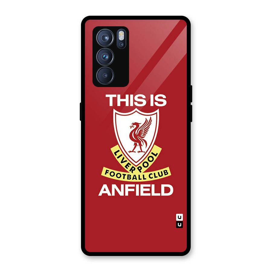 LiverPool Anfield Glass Back Case for Oppo Reno6 Pro 5G