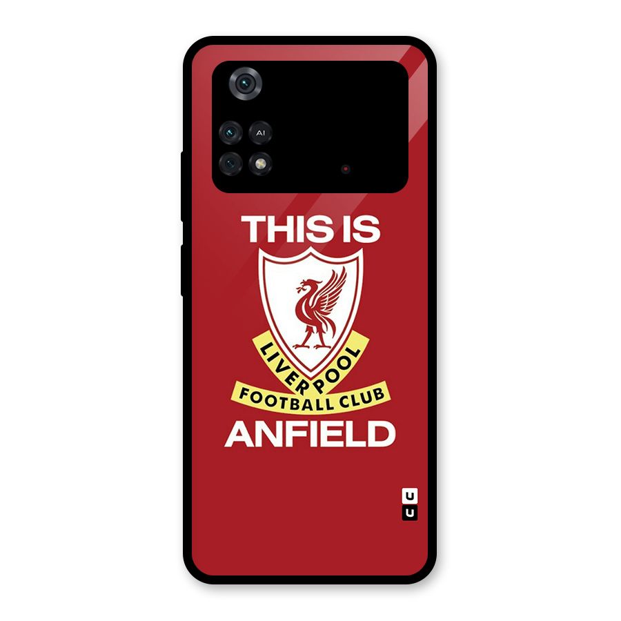 LiverPool Anfield Glass Back Case for Poco M4 Pro 4G