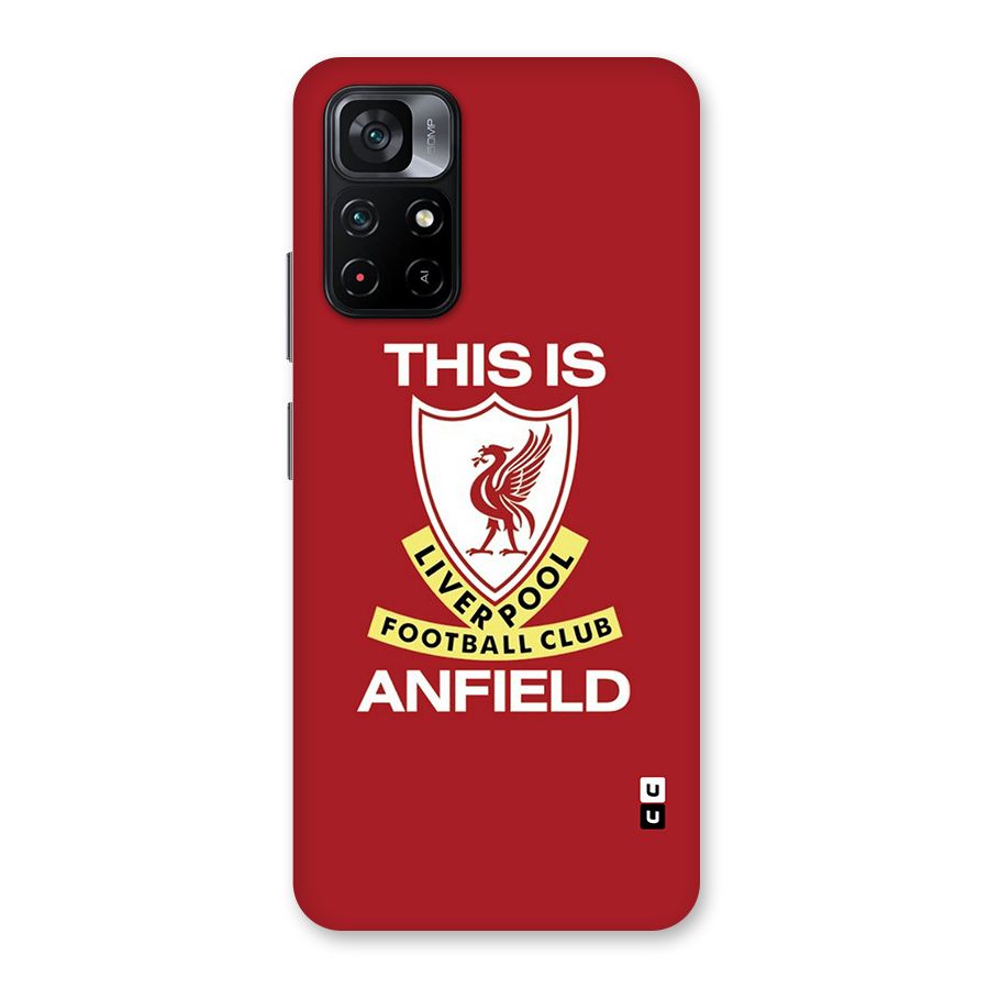 LiverPool Anfield Glass Back Case for Poco M4 Pro 5G
