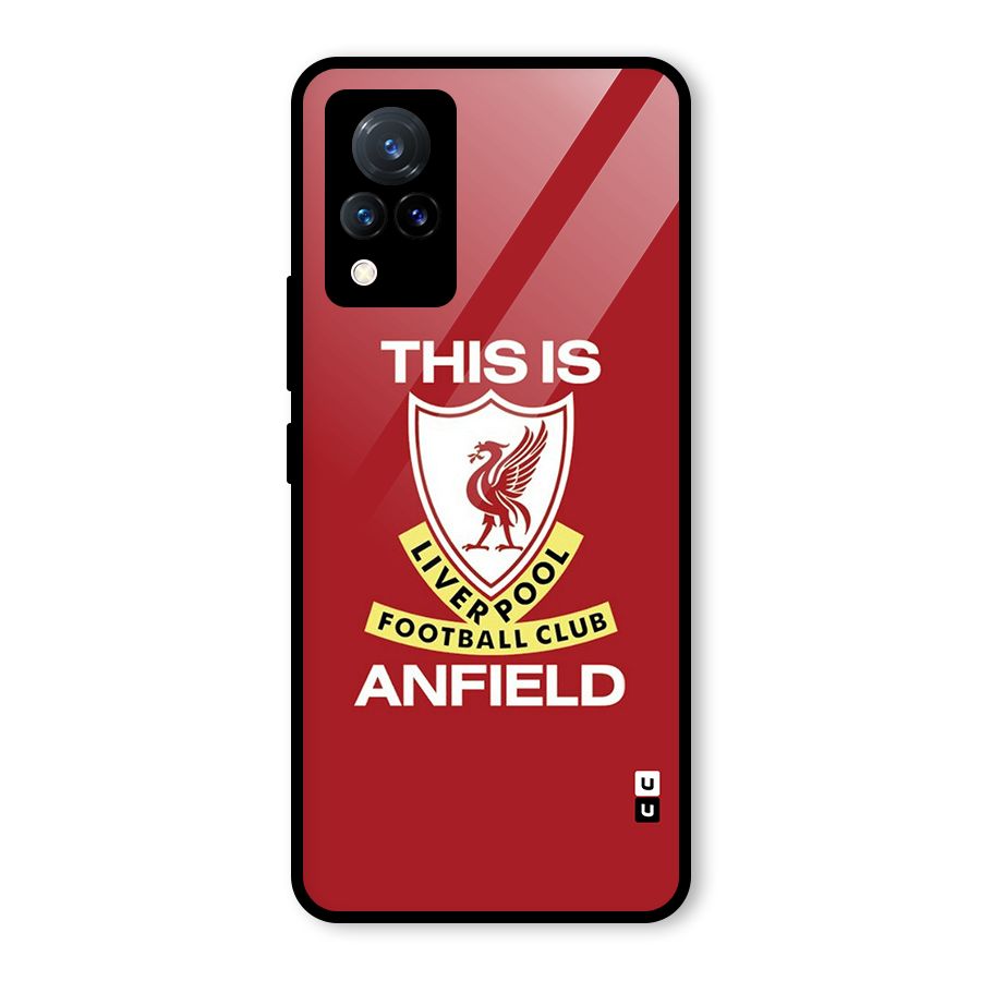 LiverPool Anfield Glass Back Case for Vivo V21 5G