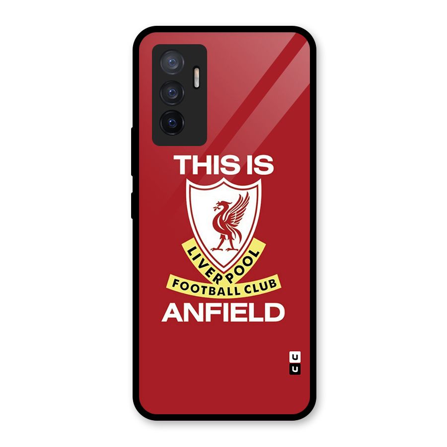 LiverPool Anfield Glass Back Case for Vivo V23e