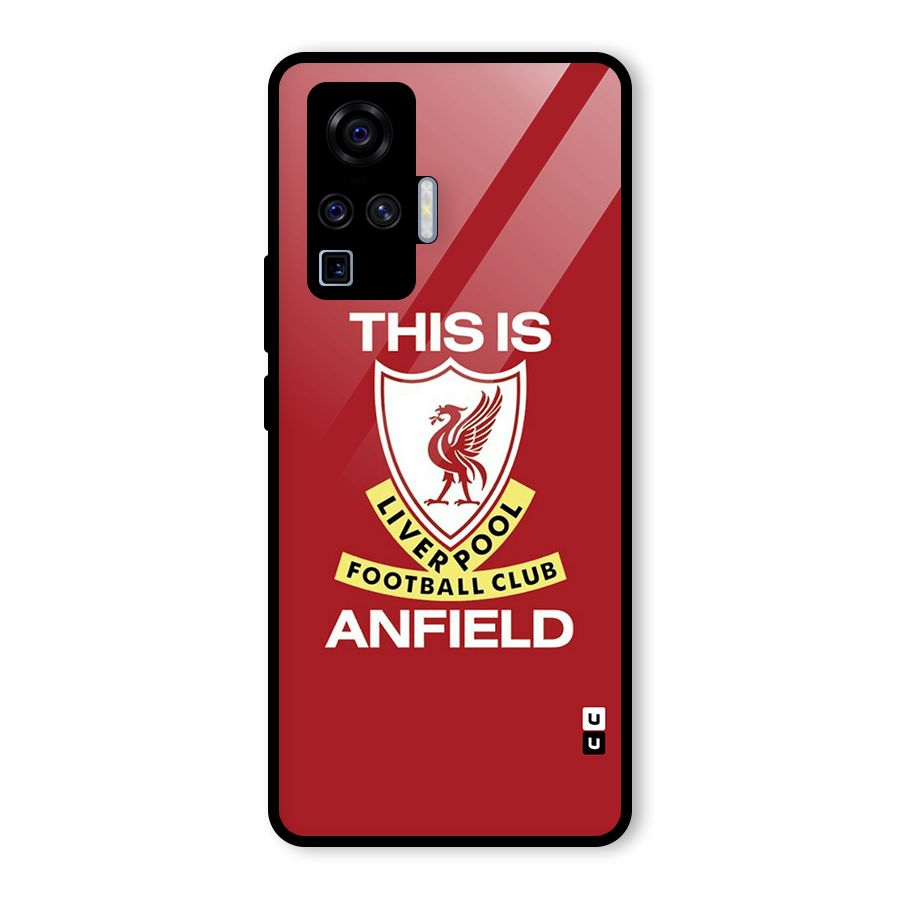 LiverPool Anfield Glass Back Case for Vivo X50 Pro