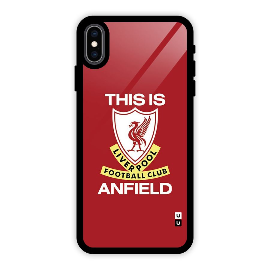 LiverPool Anfield Glass Back Case for iPhone XS Max