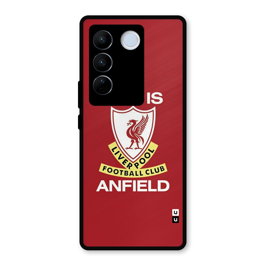LiverPool Anfield Metal Back Case for Vivo V27