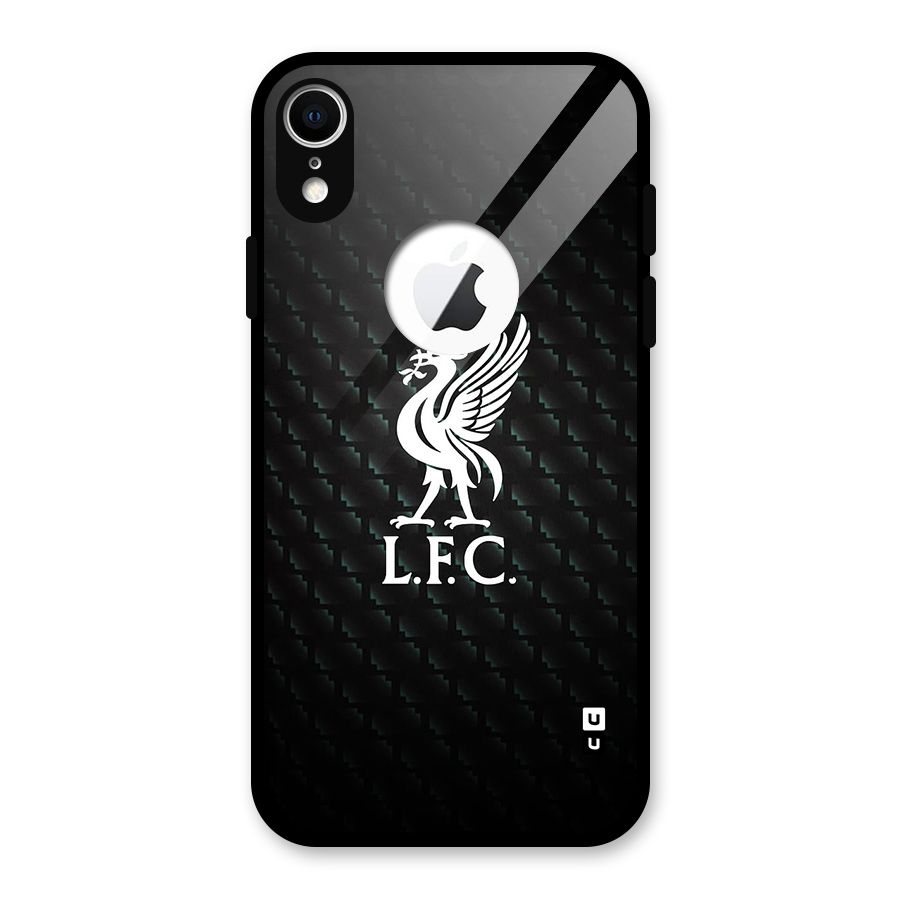 LiverPool Club Glass Back Case for iPhone XR Logo Cut