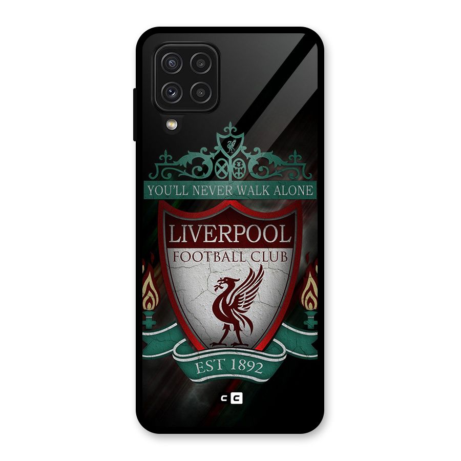 LiverPool FootBall Club Glass Back Case for Galaxy A22 4G