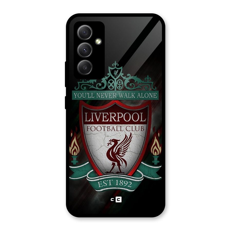 LiverPool FootBall Club Glass Back Case for Galaxy A34