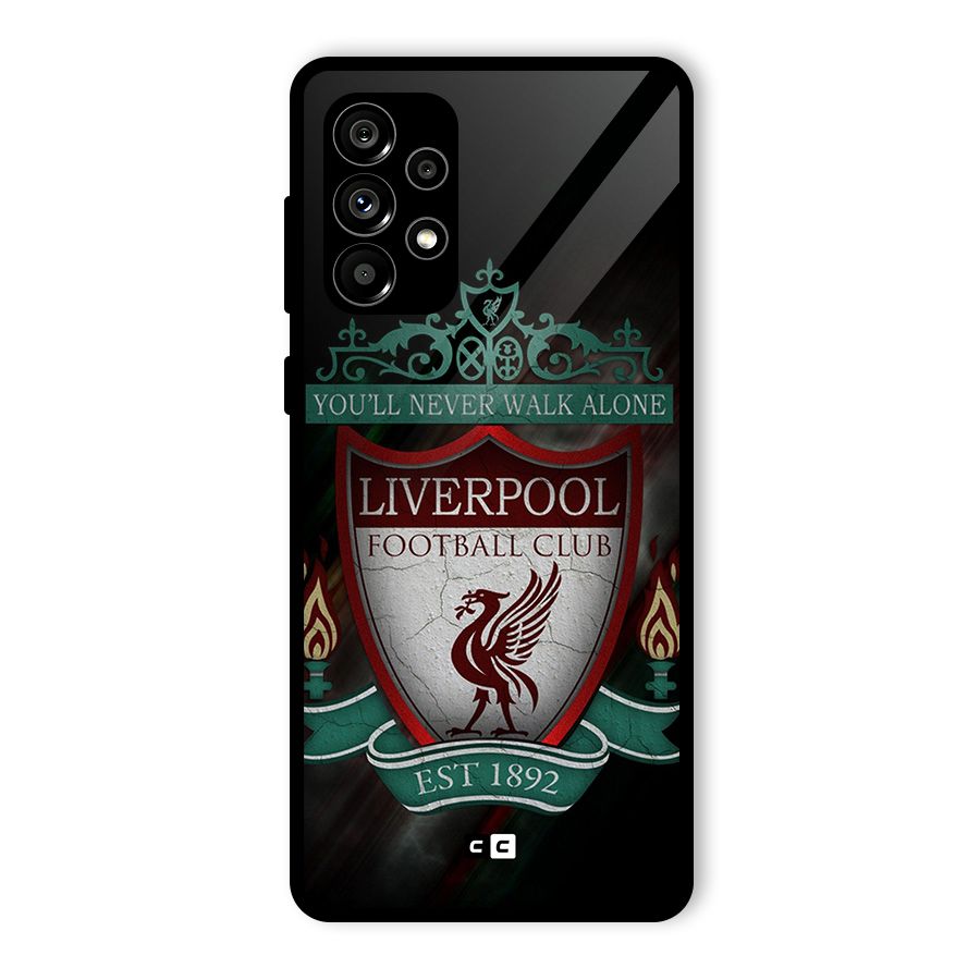 LiverPool FootBall Club Glass Back Case for Galaxy A73 5G
