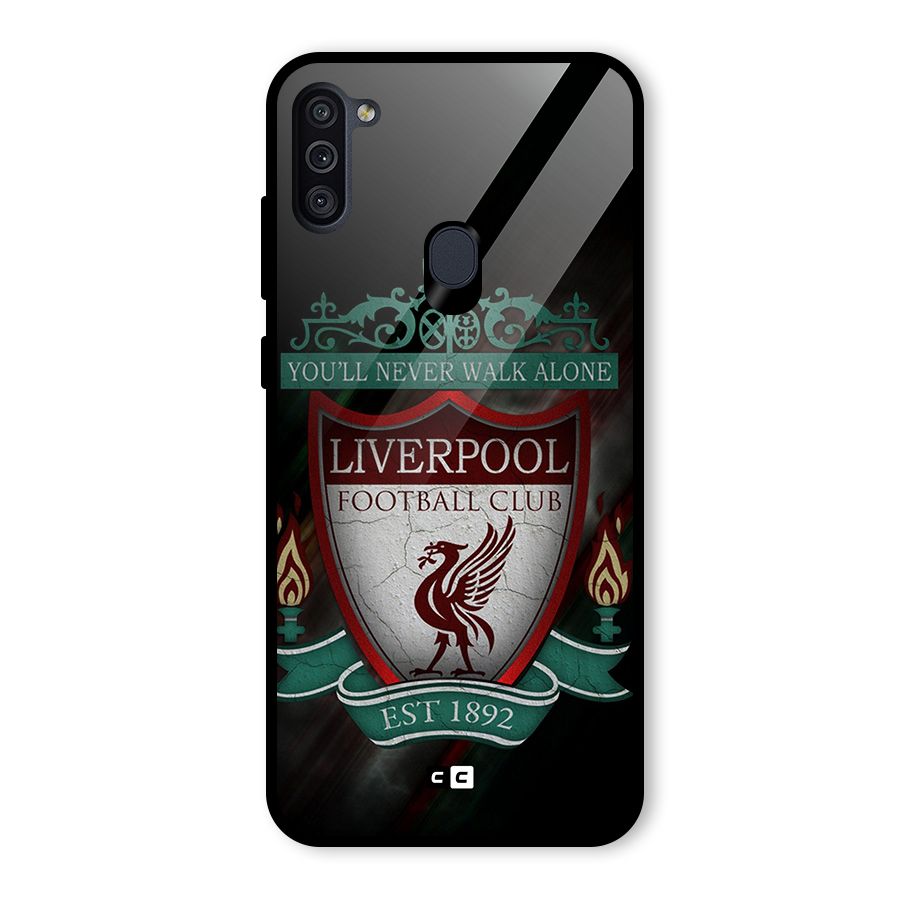 LiverPool FootBall Club Glass Back Case for Galaxy M11