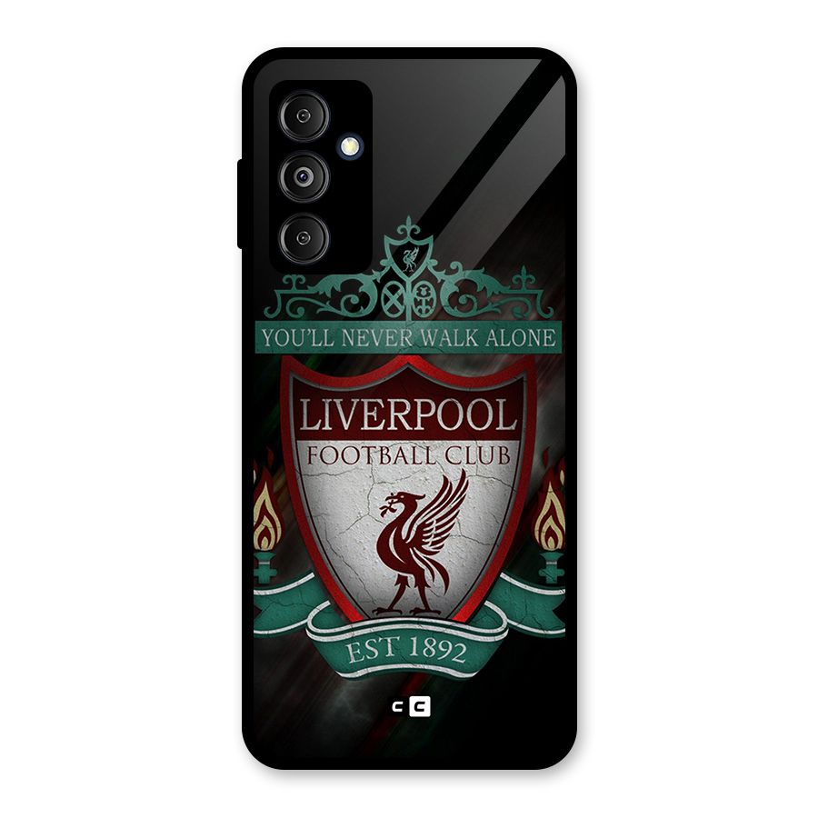 LiverPool FootBall Club Glass Back Case for Galaxy M14 5G