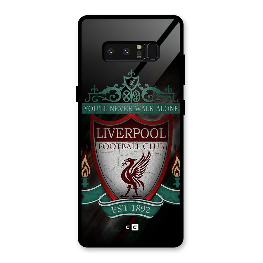 LiverPool FootBall Club Glass Back Case for Galaxy Note 8