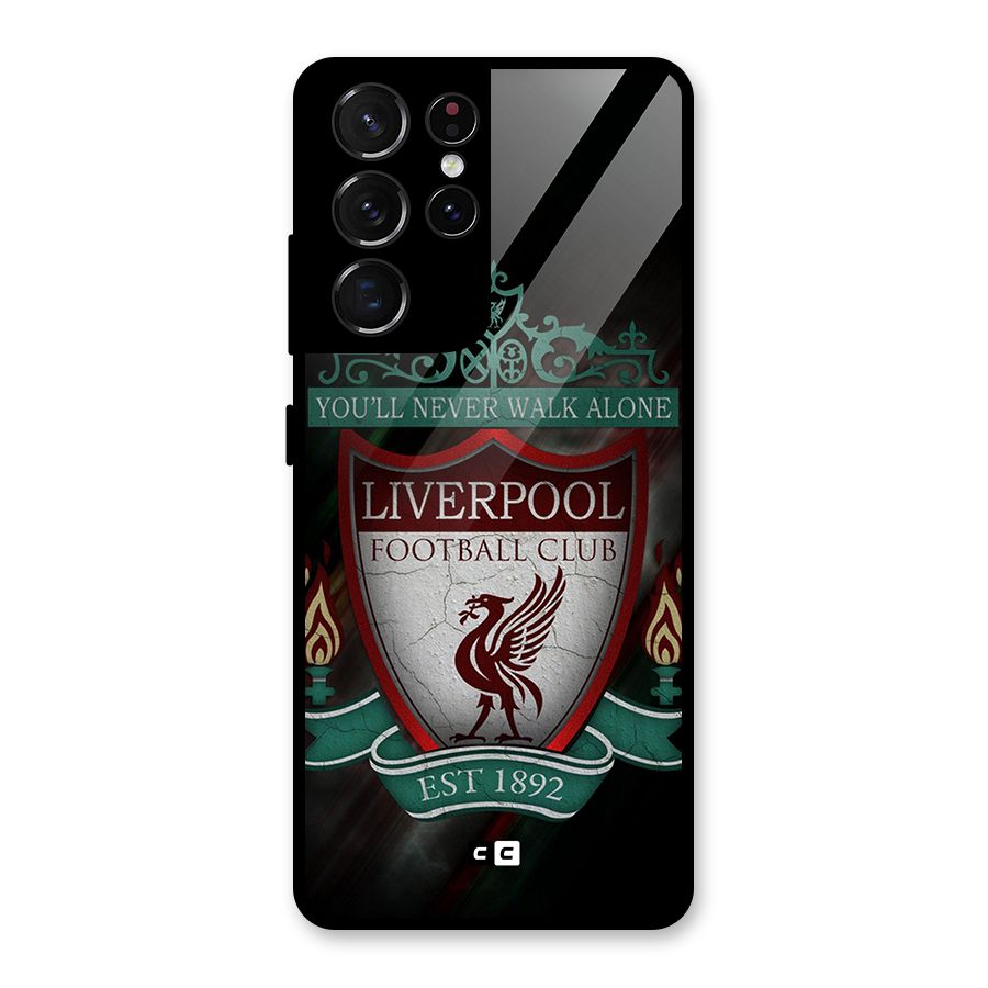 LiverPool FootBall Club Glass Back Case for Galaxy S21 Ultra 5G