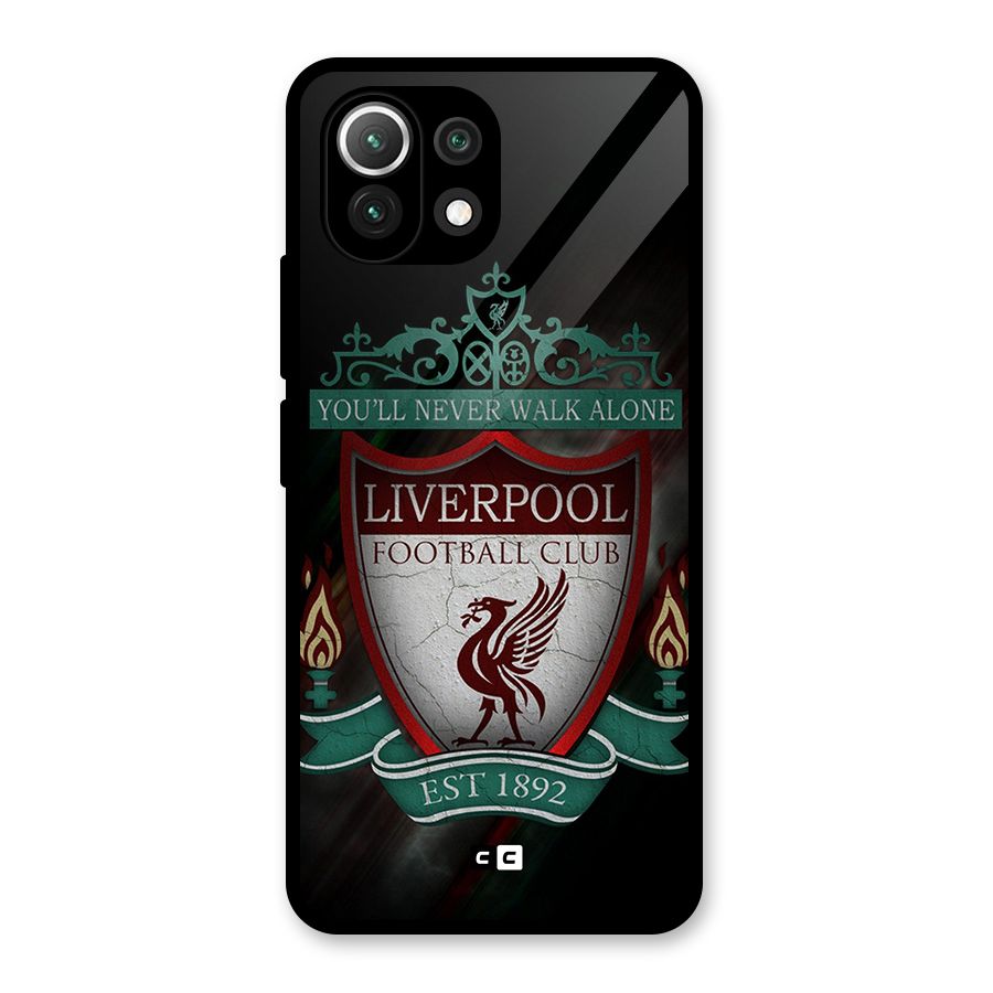 LiverPool FootBall Club Glass Back Case for Mi 11 Lite