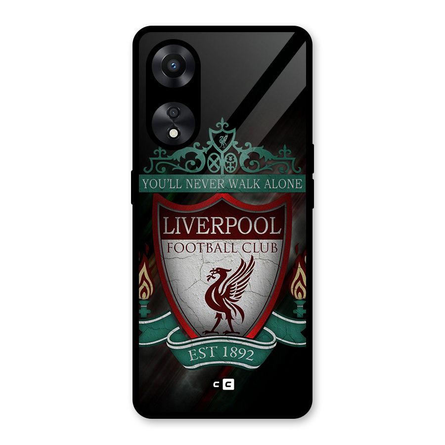 LiverPool FootBall Club Glass Back Case for Oppo A78