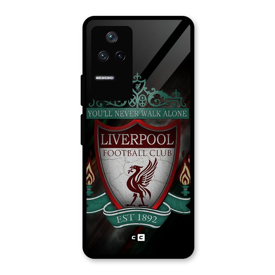 LiverPool FootBall Club Glass Back Case for Poco F4 5G