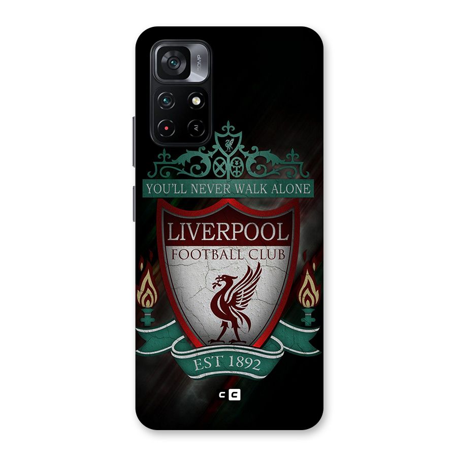 LiverPool FootBall Club Glass Back Case for Poco M4 Pro 5G