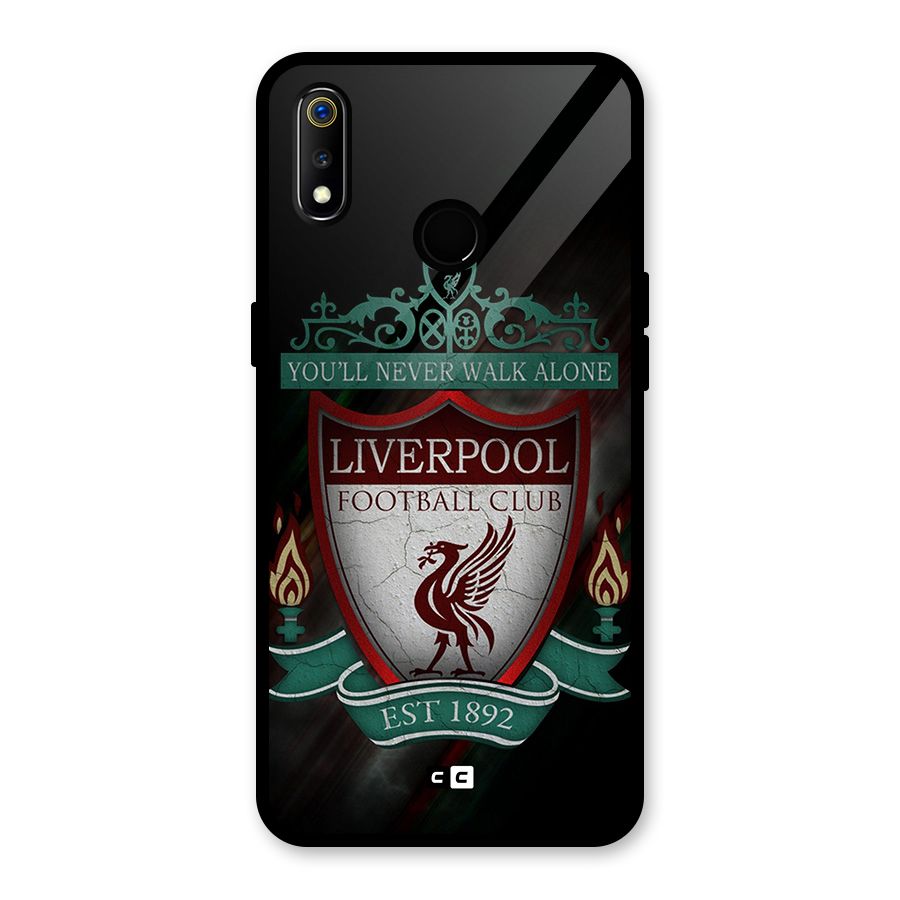 LiverPool FootBall Club Glass Back Case for Realme 3i