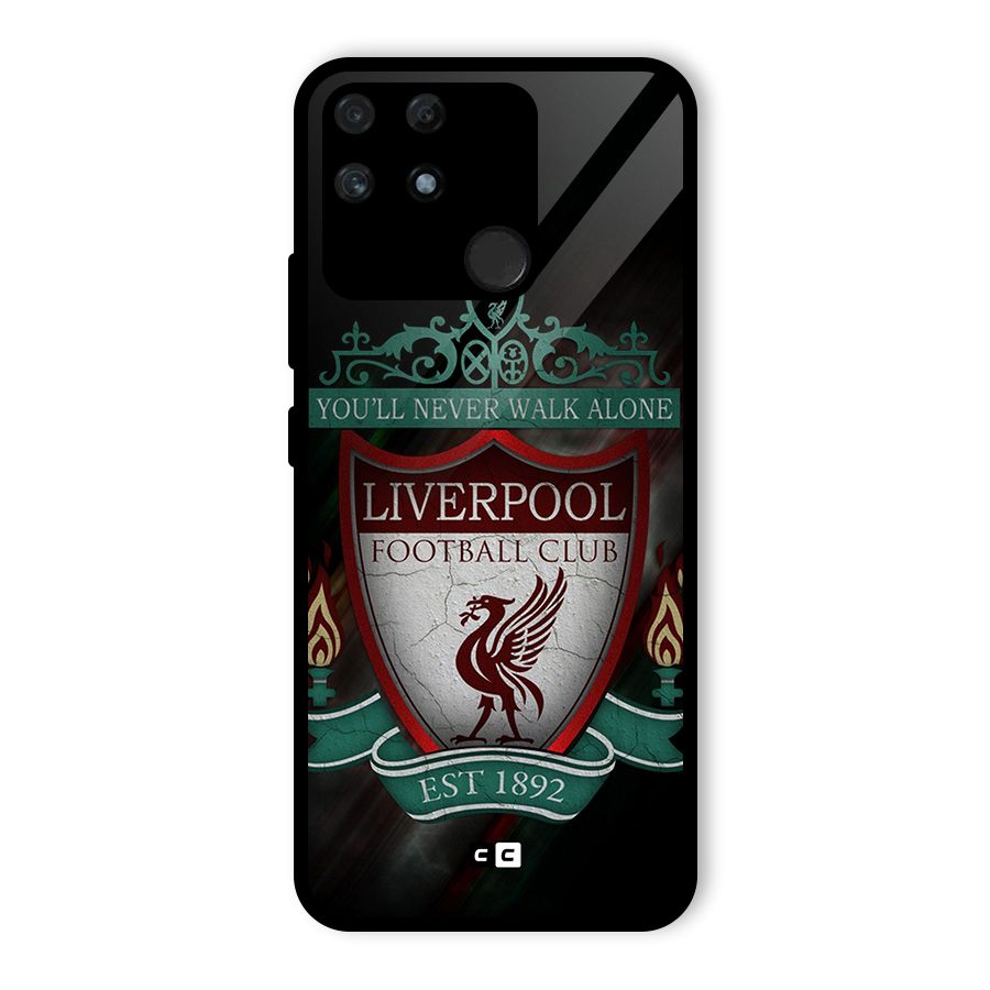 LiverPool FootBall Club Glass Back Case for Realme Narzo 50A