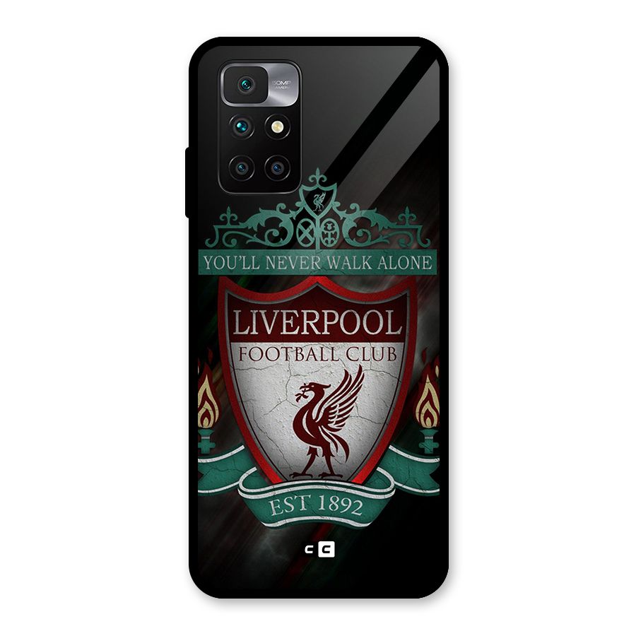 LiverPool FootBall Club Glass Back Case for Redmi 10 Prime