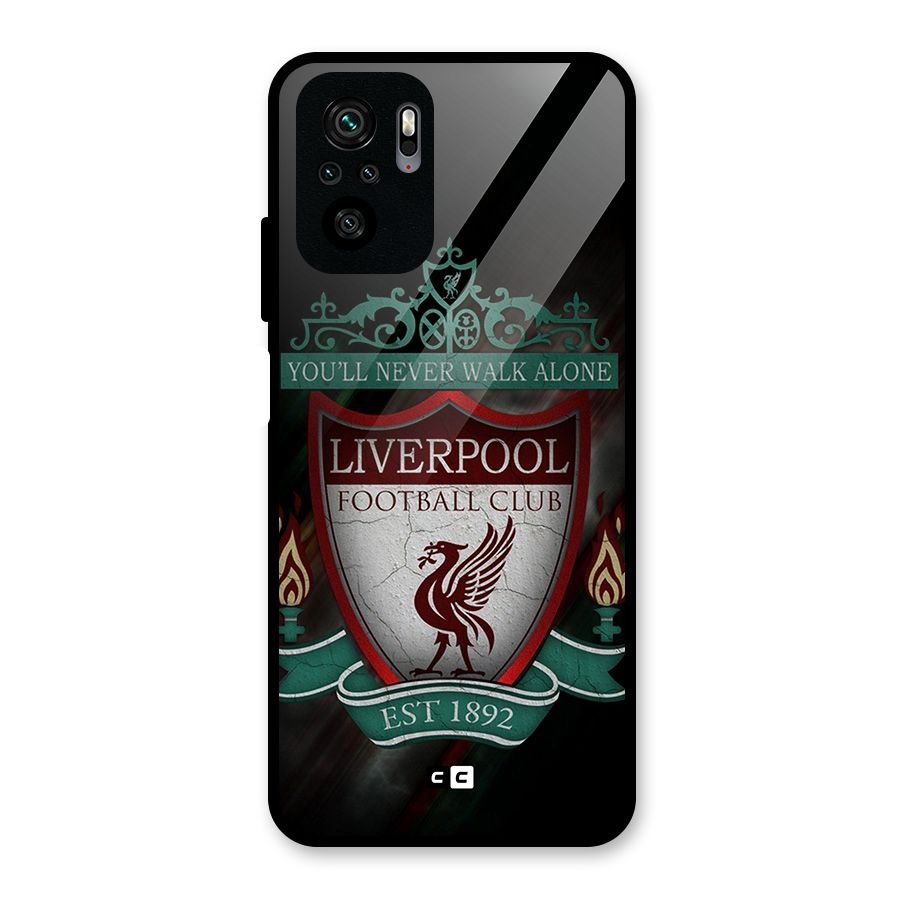 LiverPool FootBall Club Glass Back Case for Redmi Note 10S