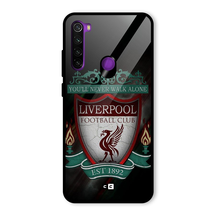 LiverPool FootBall Club Glass Back Case for Redmi Note 8