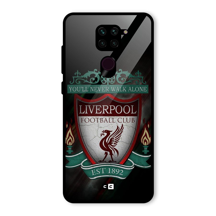 LiverPool FootBall Club Glass Back Case for Redmi Note 9