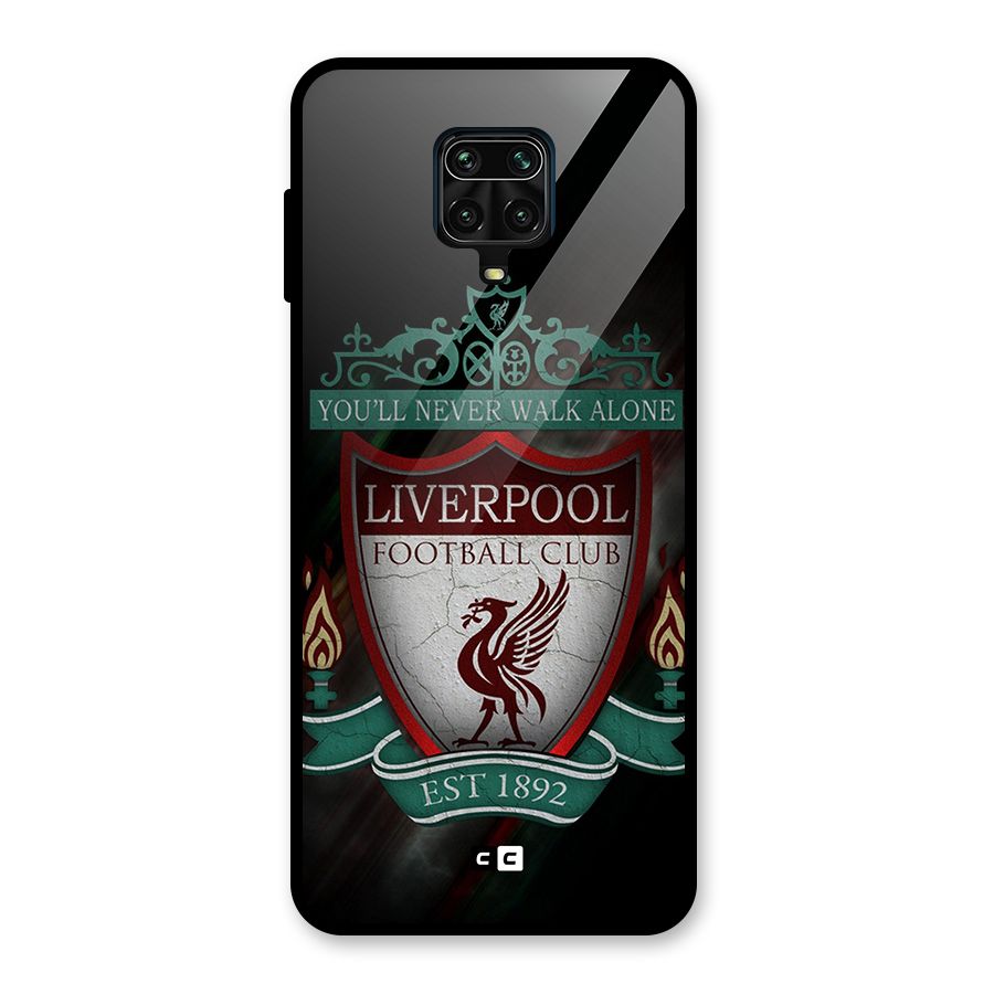 LiverPool FootBall Club Glass Back Case for Redmi Note 9 Pro